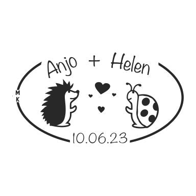 Hedgehog and Lady Bug