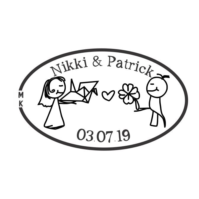 Origami and Clover | Bride and Groom