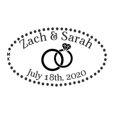 Wedding Rings Pressed Penny Wedding Favors