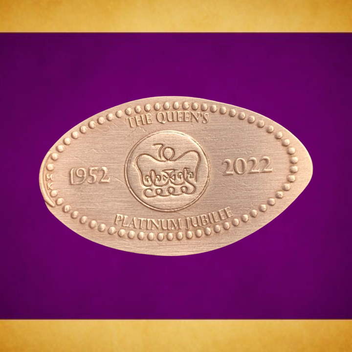 Queen Elizabeth II Platinum Jubilee Pressed Penny | Design 1