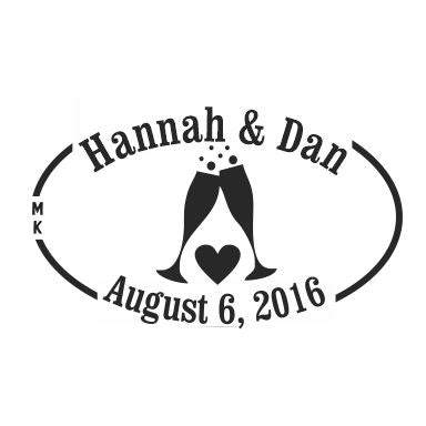 Toasting | Champagne Glasses with Heart